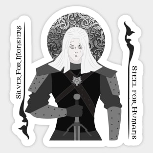 Geralt of Rivia - Witcher Fan Art Sticker